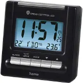 Hama wekker- RC200 - Radio controlled - Alarm- Zwart
