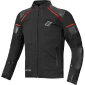 Bogotto Blizzard-X Waterdichte Zwart Rood Textiele Motorjas Maat M
