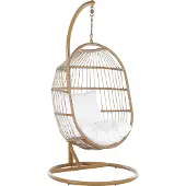 Beliani ALBA - Hangstoel - Natuurlijk - PE rotan