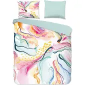 Muller Textil Dekbedovertrek Katoen Renforcé Ocean - ecru 140x200/220cm