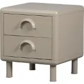 Woood Rune Ladekast met 2 lades - Metaal - Honinggeel - 45x42x42