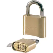 Master Lock Brass Standard Bow Padlock Goud 51 mm