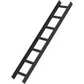 Munk aluminium dakladder, 7 treden, antracietgrijs