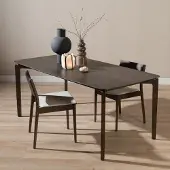 Livin24 Scandinavische eettafel Cala walnoot 180 x 90 cm