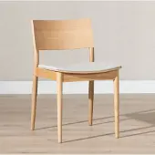 Bronx Scandinavische eetkamerstoel Elio naturel eiken/off white