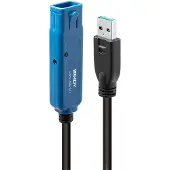 Lindy Actieve USB 3.0 verlengkabel - Pro - 10m - Plug &amp; Play - Achterwaarts compatibel - USB type A vrouwelijke connector