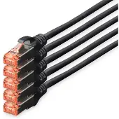 Digitus DK-1644-100-BL-5 netwerkkabel Zwart 10 m Cat6 S/FTP (S-STP)
