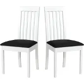 LeafDesign Eetkamerstoel, massief eikenhout, stoel, set van 2, model Roma 9, wit