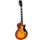 SX Elektrische gitaar - EH3-CS - LP Custom Style - Set Neck - 2x Humbucker - Mahonie body - Cherry Sunburst