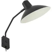 LINDBY Wandlampe , Adrik, Zwart, Woonkamer, Metaal, Modern