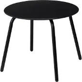 Gardalux Bijzettafel tuin | | Rond (Ø 50 x 40 cm, Zwart)