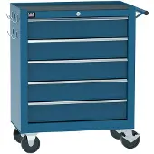 HBM gereedschapswagen 5 laden, 62 cm, blauw