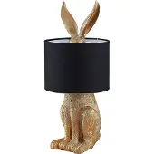 LINDBY Tafellampe , Lorentina, Zwart, Woonkamer, Stof, Designer