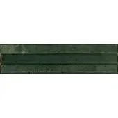 Valence Technology Riva wandtegel 6x24cm donkergroen met 3D ribbel