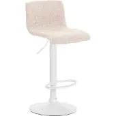 CLP Hover Barkruk - Stof wit/creme