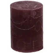 Viana Effen gekleurde kaarsen bordeaux 60x80mm 4st, 4 Stück