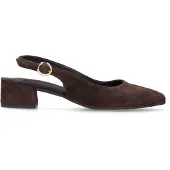 No Stress Bruine suède slingbacks | Maat 40