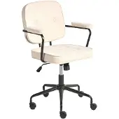 Beliani PAWNEE - Bureaustoel - Lichtbeige - Polyester