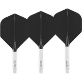 Red Dragon Nitro Flite System White Black NO2 - Dart Flights