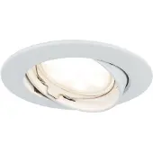 Paulmann Inbouwspots, set "Coin", dimbaar, satijn, rond, kantelbaar, LED, 1x7W, 2700K, 230V, 51mm, wit, met aluminium en zink
