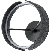 Osram LED-wandlamp Decor Curve Felt, alu / grijs / zink, Woon-/ Eetkamer, Textiel / Stof / Zijde, Modern, LED wandlamp