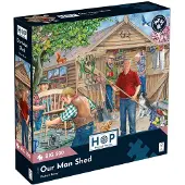The House of Puzzles Our Man Shed Puzzel 500 XL Stukjes