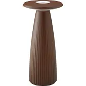 Sigor Nuflair LED tafellamp, roestbruin, IP54, dimbaar, 24 cm Nuflair, dimbaar, bruin / roest, Woon-/ Eetkamer, Aluminium, Scandinavisch