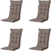 Madison Tuinkussen Outdoor Manchester Taupe Hoge Rug (123 x 50 cm)