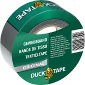 Duck Duct tape | | 50 meter (Textieltape, Waterdicht, Grijs, 50 mm)