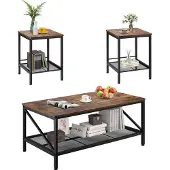 Vevor 3-delige salontafelset (105 cm lang)