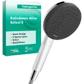 Hansgrohe Raindance Alive Select S - Handdouche - Select-knop bediening - 125mm maat - 3 straalfuncties - Chroom
