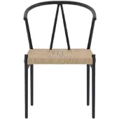 Venture Home Alfons tuinstoel zwart.