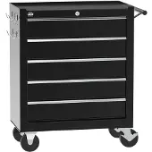 HBM gereedschapswagen 5 laden, 62 cm, zwart