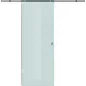 HOMCOM Schuifdeur gesatineerd alu/veiligheidsglas 205 x 77,5cm
