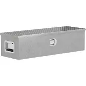 HOMCOM -Gerätekasten-Aluminium-99L x 33B x 25,5H cm-Silber