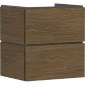 Hansgrohe Xilesa E - Badmeubel - 580/470mm maat - 2 lades - Voor wastafel - Cashmere Oak