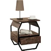 VCM Houten metalen bijzettafel Salontafel Sofa-tafel Woonkamertafel Salontafel Aulari S
