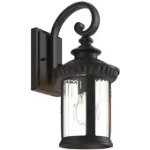 LINDBY Wandlamp buiten Barret, dimbaar, bruin / roest, Aluminium, Antiek, Wandlamp buiten