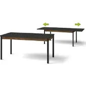 Furniture24 Tafel PRESTIGO P14, uitschuifbare eettafel, 160-240 cm, eettafel