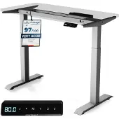 Desktronic HomeOne Zit-sta Bureau Elektrisch In Hoogte Verstelbaar Frame Grijs 120x60-160x80cm Bureaublad