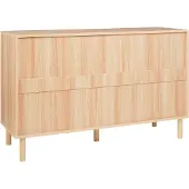 Beliani SHARPE - Dressoir - Lichthout - Spaanplaat