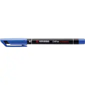 Ednet - Viltstift OHpen permanent 843/41 rond 1mm blauw | 1 stuk | 10 stuks