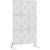 Syfax Privacyscherm 100 x 50 x 180 cm Roestvrij staal zilver