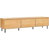 Beliani NIKEA - TV-meubel - Lichthout - MDF