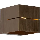 QAZQA Moderne wandlamp donkerbrons - Transfer Groove