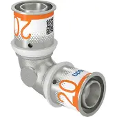 Uponor bocht Ø20x20mm - messing - 1070528