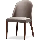 AEA Eleganter brauner Holzstuhl im klassischen Design