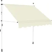 Syfax Luifel handmatig uittrekbaar 150 cm crème