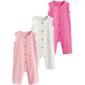 Next Rompertje/body rosa / magenta / wit