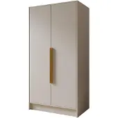 MargaretHadas24 Kledingkast Goya I 100 cm (kasjmier, gouden handgrepen)